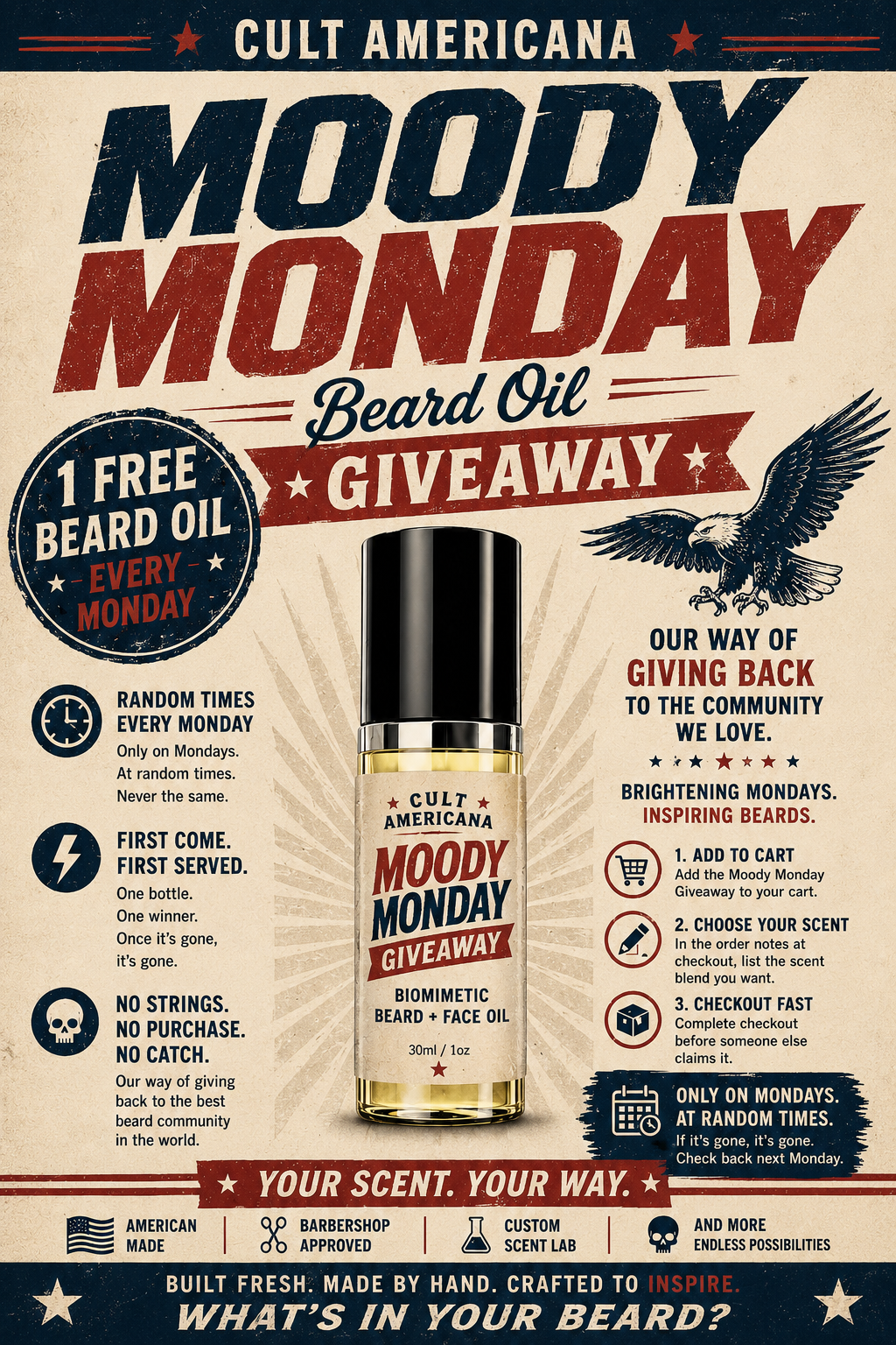 Moody Monday Beard Oil Giveaway